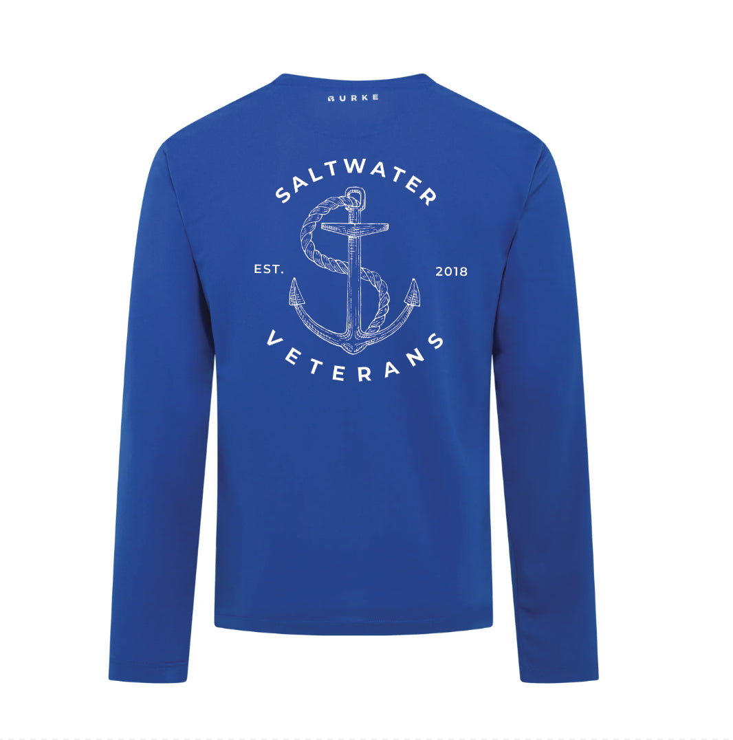 Crew Tech Tee LS | Saltwater Veterans Branded