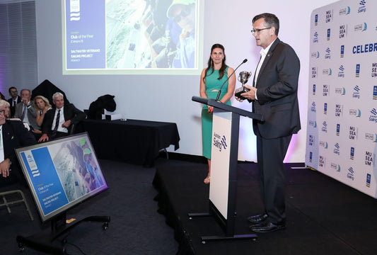 Bronte supporting the ASX Charity Regatta and attending the Australian Sailing National Awards on behalf of the Saltwater Veterans Sailing Project.