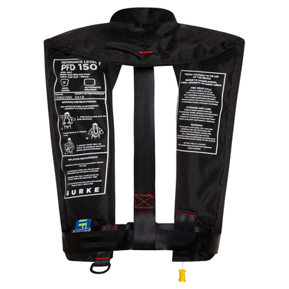 Burke Standard Inflatable PFD - Black | Saltwater Veterans Branded