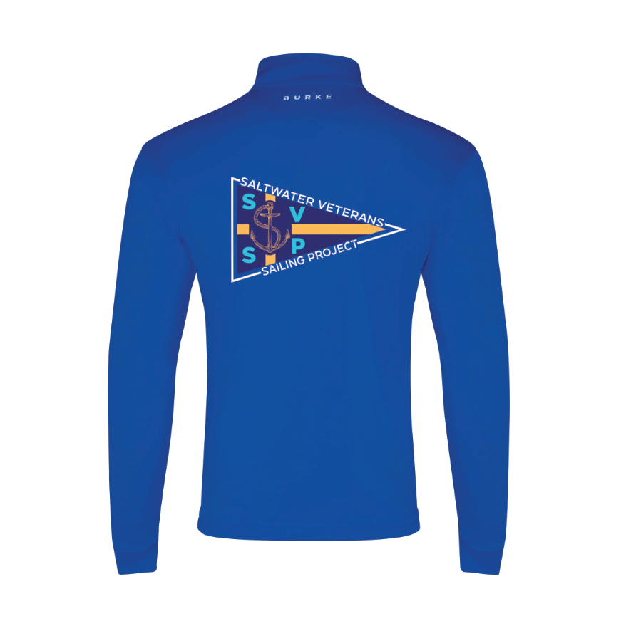 Burke | Signature Long Sleeve Polo | Saltwater Veterans Sailing Project Branded