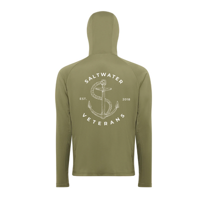Burke | The Saltwater Ninja - Hooded Sun Shirt with Buff | Saltwater Veterans Branded